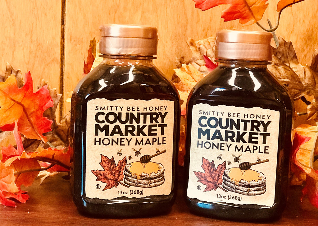 Four 13oz. Jars Country Market Honey Maple Syrup